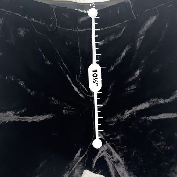 Filles a Papa | M | velvet Black Skinny Pants with Tapered Ankle - Picture 12 of 16